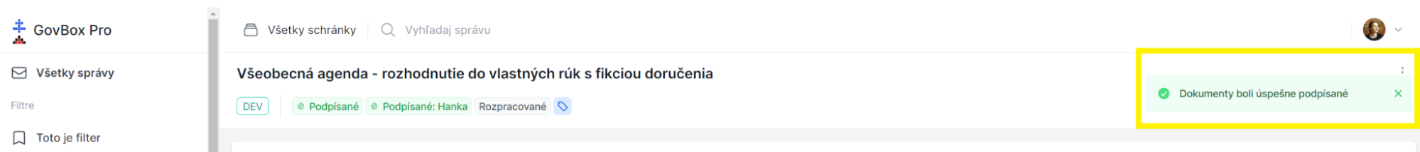 Dialóg podpisu Autogram